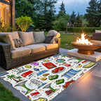 Custom Outdoor Plastic Straw Rug