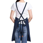 Custom Unisex Canvas Cross Back Apron with Pockets