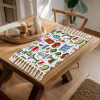 Custom Coffee Table Mat Placemat with Tassels