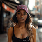 Custom Washed Denim Mesh Cap