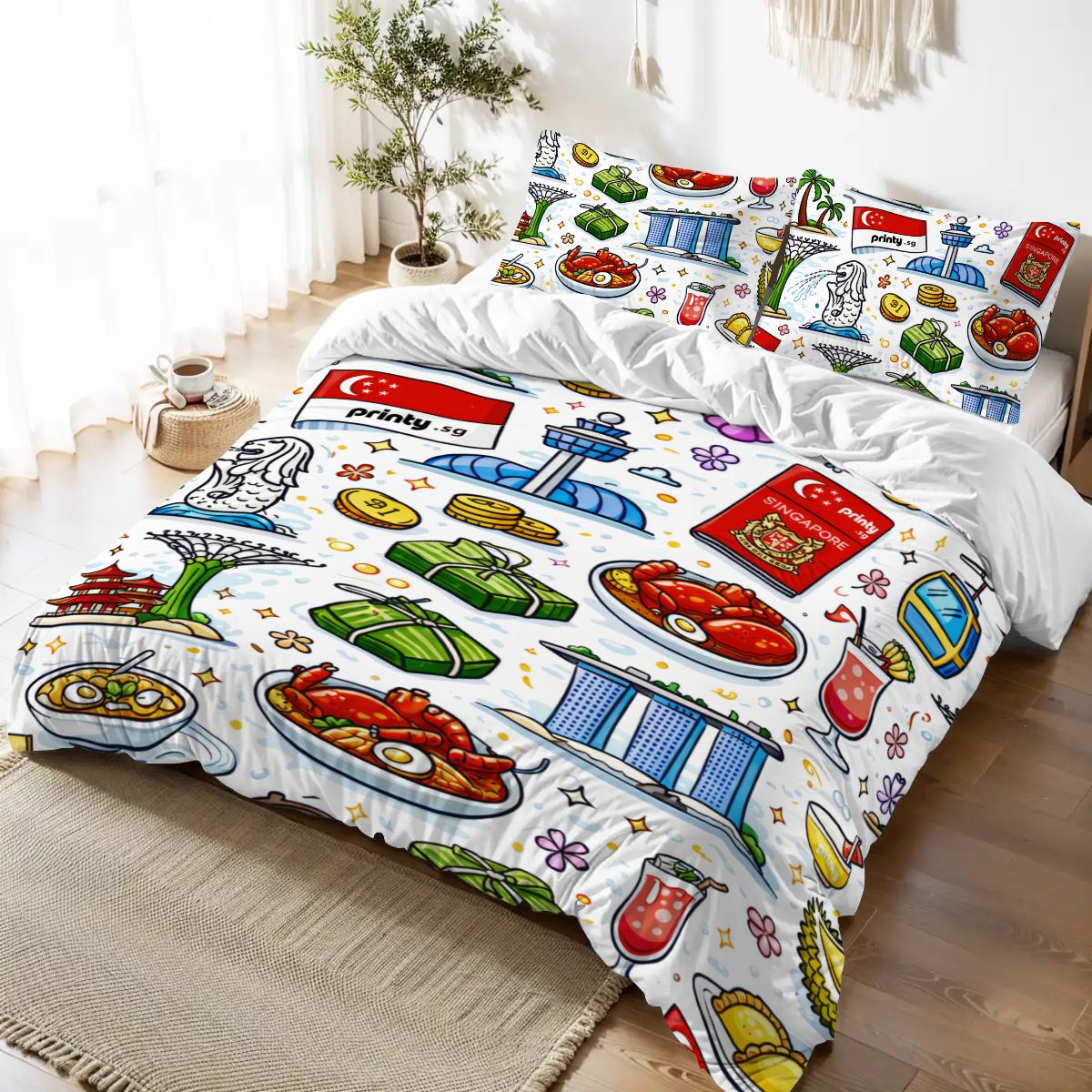 Custom Queen Duvet Cover Set