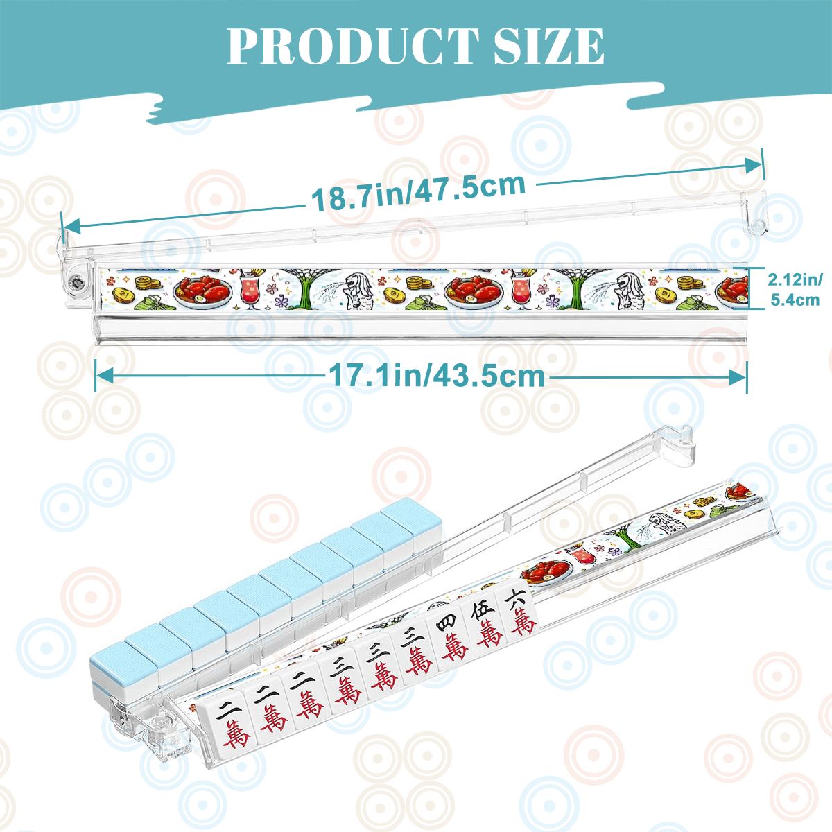 Custom 4 Artistic Mahjong Tile Pusher Racks