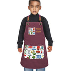 Custom Children's Canvas Cross Back Apron with Pockets