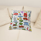 Custom Plush Throw Pillow Covers (Single-Sided Design)