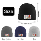 Custom Knitted Hat with Velvet Patches