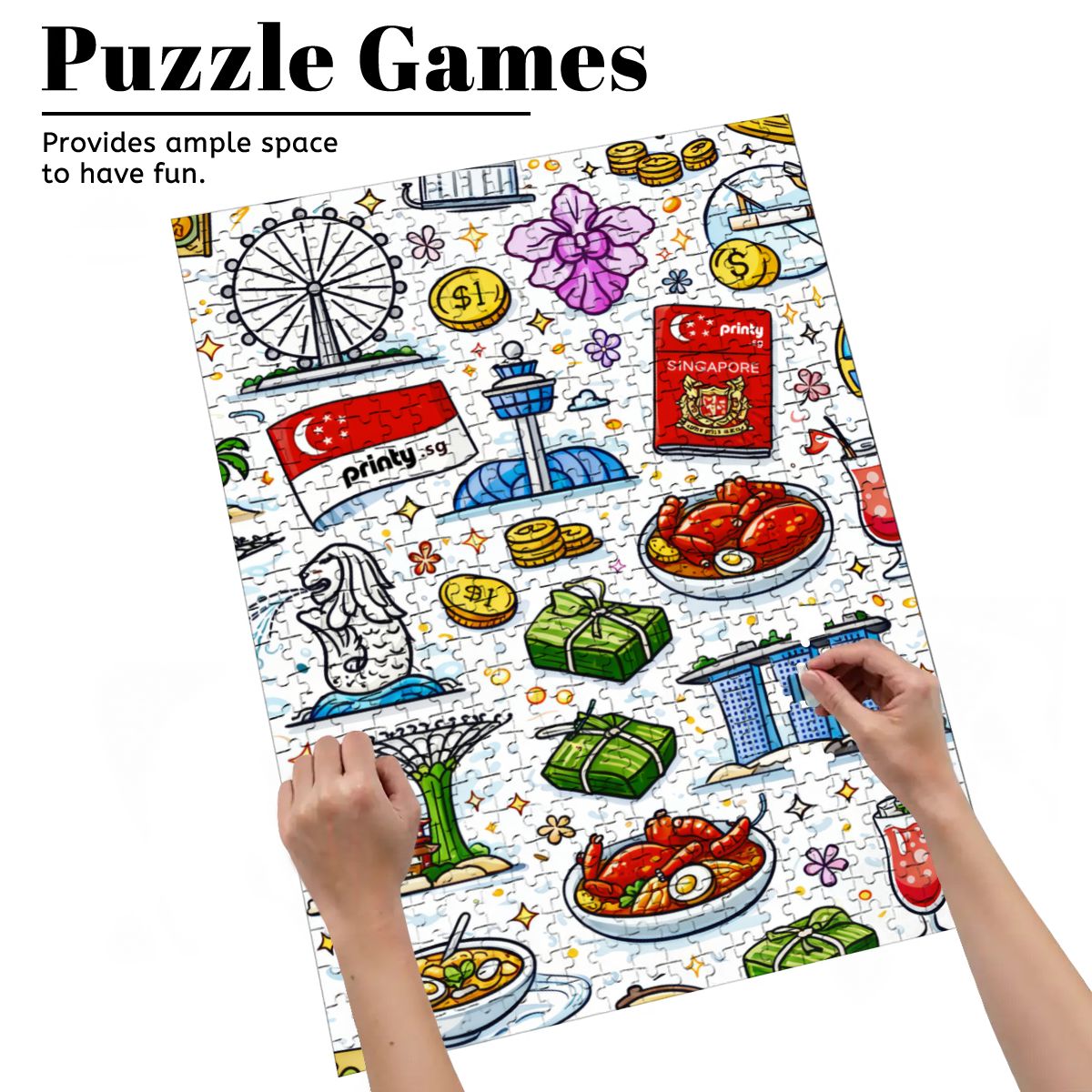 Custom Wooden Jigsaw Puzzles 500 pcs (Vertical)