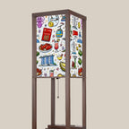 Custom Lampshade for Floor Lamp with Shelves