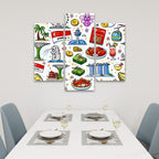 Custom 3 Panels Canvas Prints Wall Art (Set G)