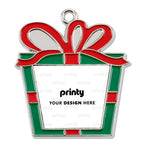 Custom Trapezoid Christmas Decorations Alloy Pendants