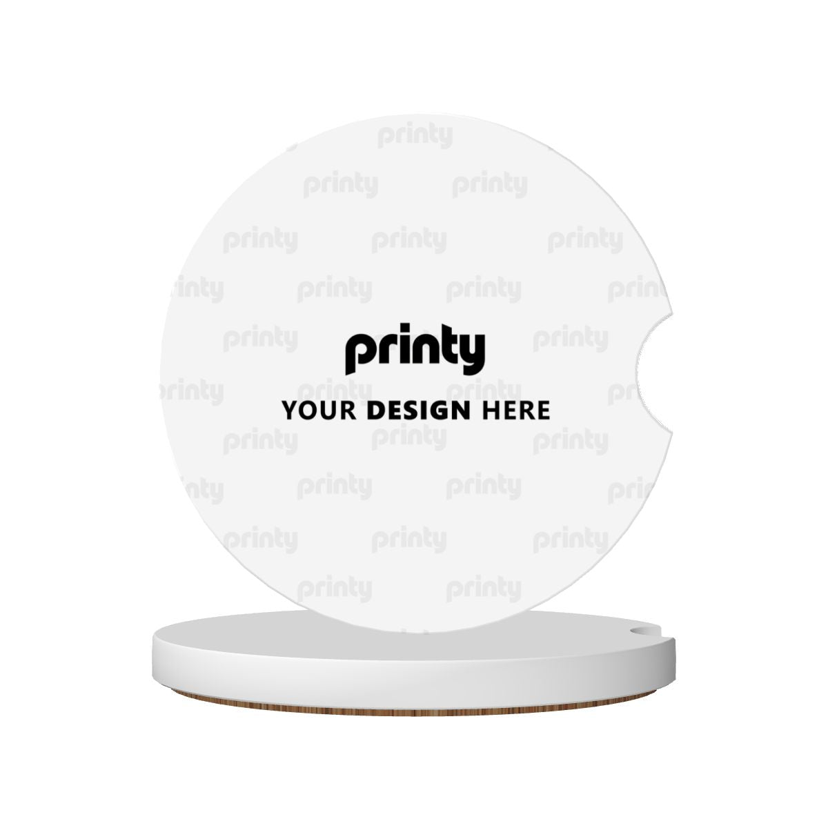 Custom Ceramics Car Coasters 2 pcs