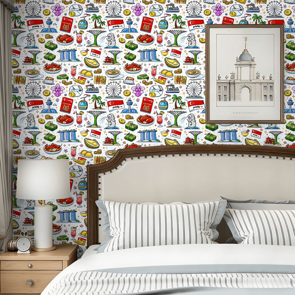 Custom Peel and Stick Wallpaper 17.7"x118"