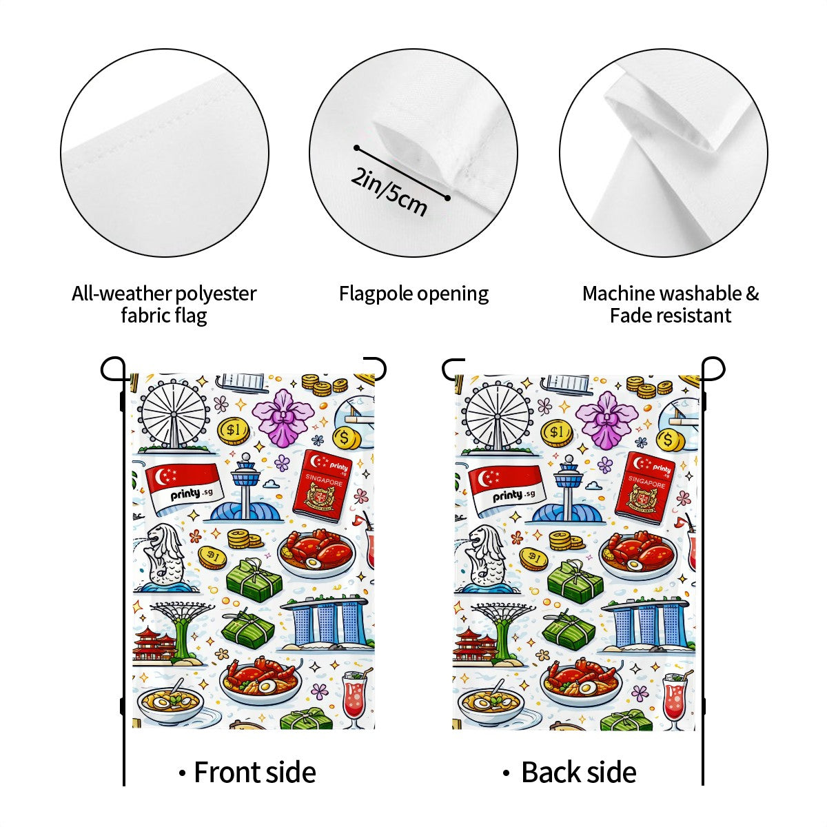 Custom Large Lightweight Garden Flags Yard Decorations Outdoor