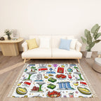 Custom Area Rug with Tassels (3:2)