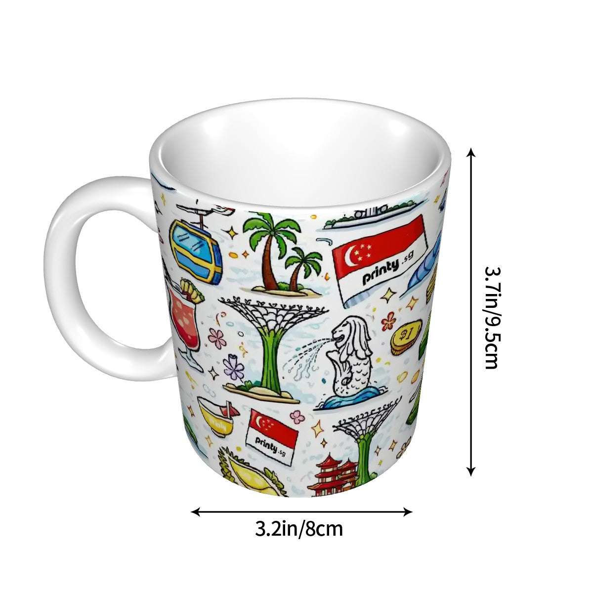 Custom Ceramic Coffee Mug (11oz) (All Over Print)