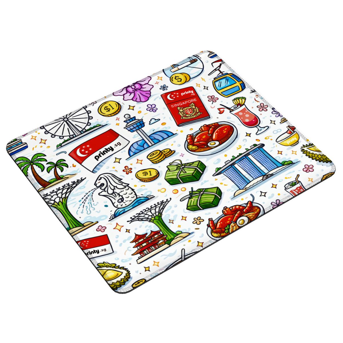 Custom Mouse Pad with Rubber Lock Edge