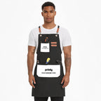 Custom Unisex Canvas Cross Back Apron with Pockets