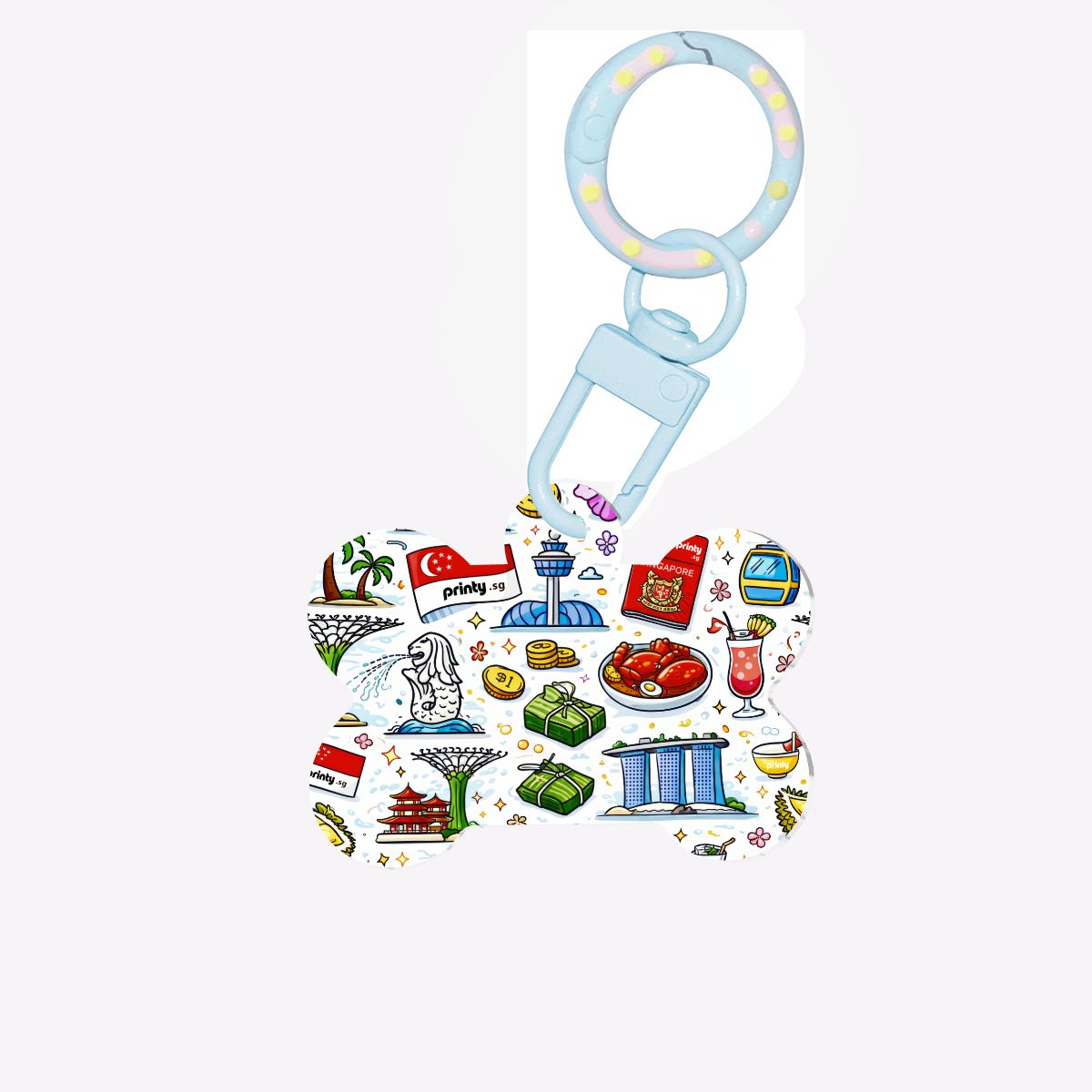 Custom Bone-Shaped Acrylic Pet Tag