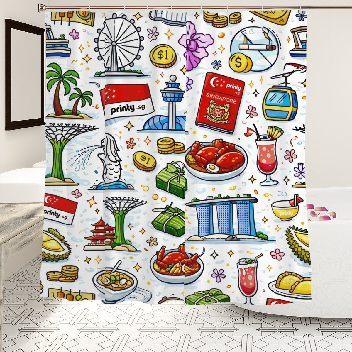 Custom Shower Curtain