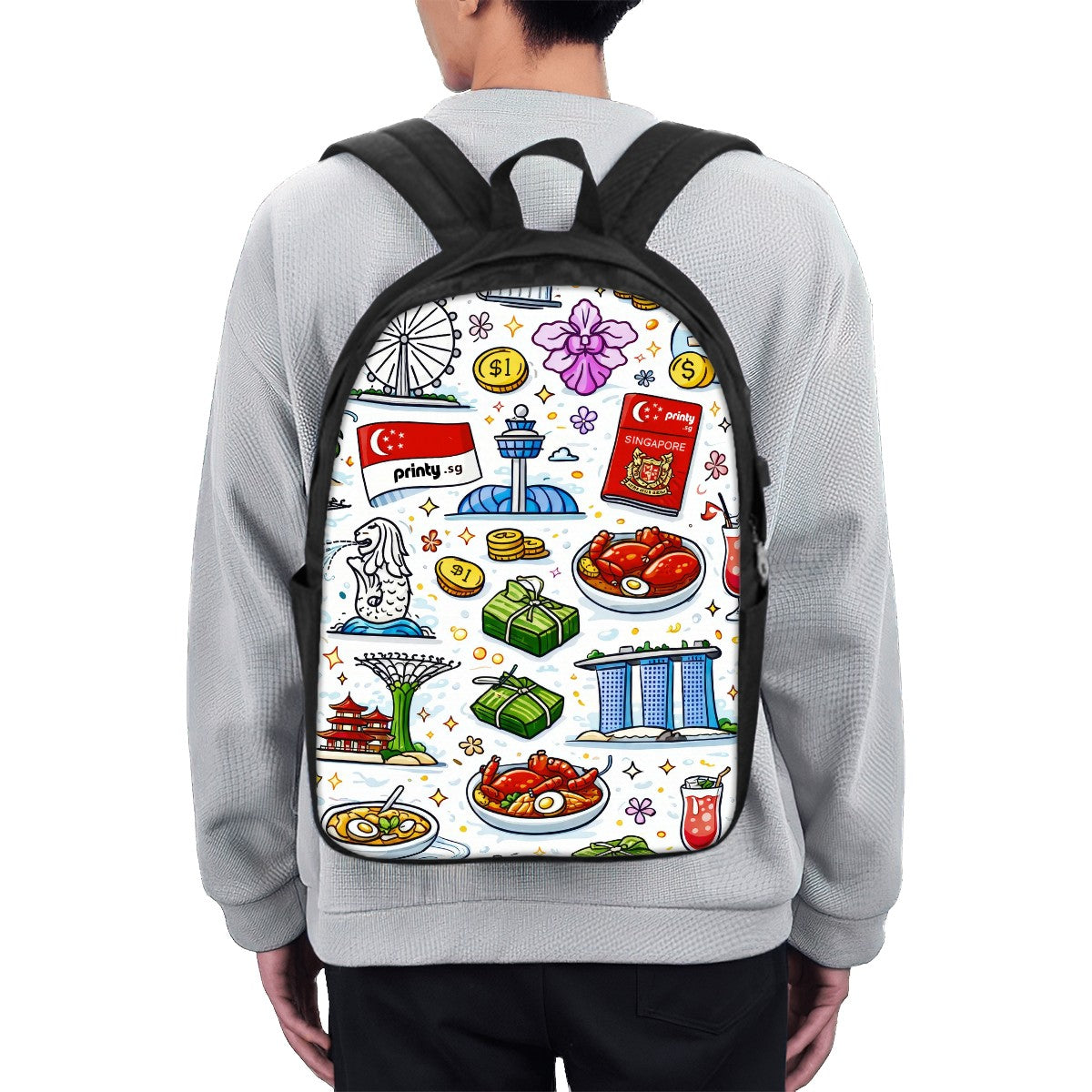 Custom Oxford Travel Laptop Backpack with USB