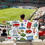 Custom Wearable Sports Flag Sleeve Cape