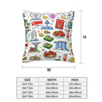 Custom All Season Throw Pillow Covers Set of 2(Single-Sided Design)