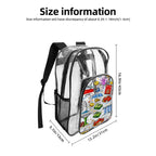 Custom Clear Backpack with Pockets