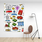 Custom Vertical Wall Tapestry for Bedroom (4:3)