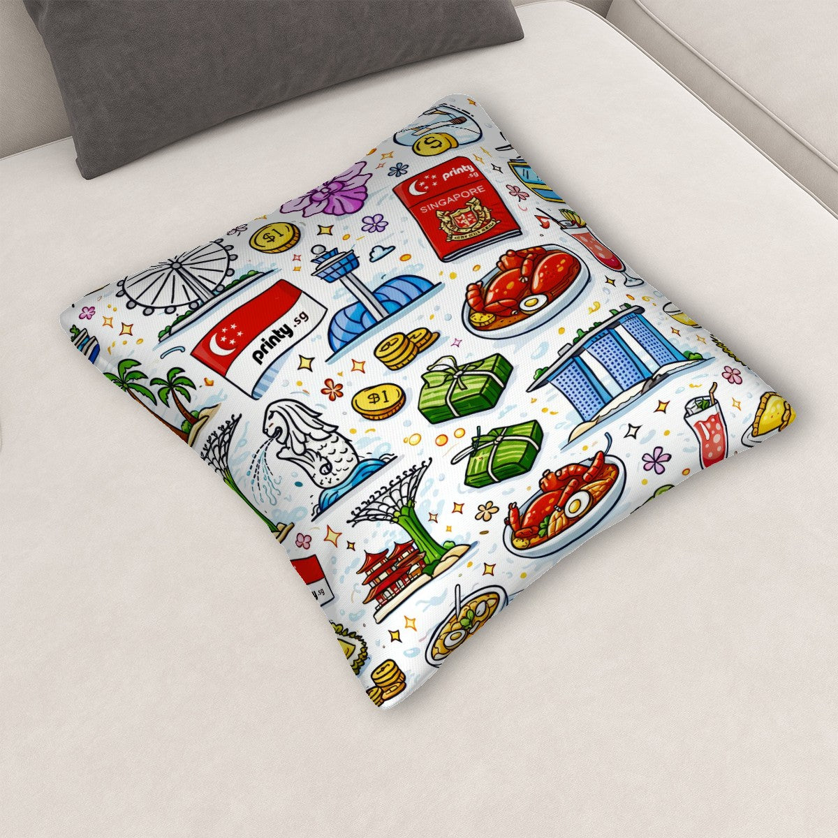 Custom All Season Throw Pillow Covers (Single-Sided Design)