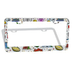 Custom 2-Hole Oval License Plate Frames 2 pcs