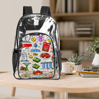 Custom Clear Backpack with Pockets