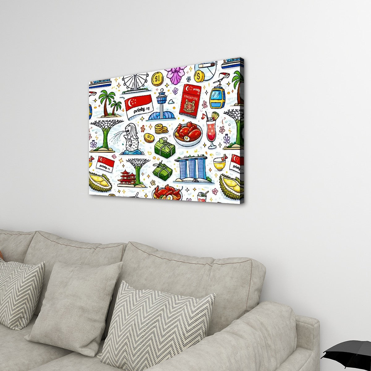 Custom Frameable Canvas Prints Wall Art (Horizontal)