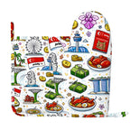 Custom Silicone Oven Mitts and Pot Holders Sets (Right)