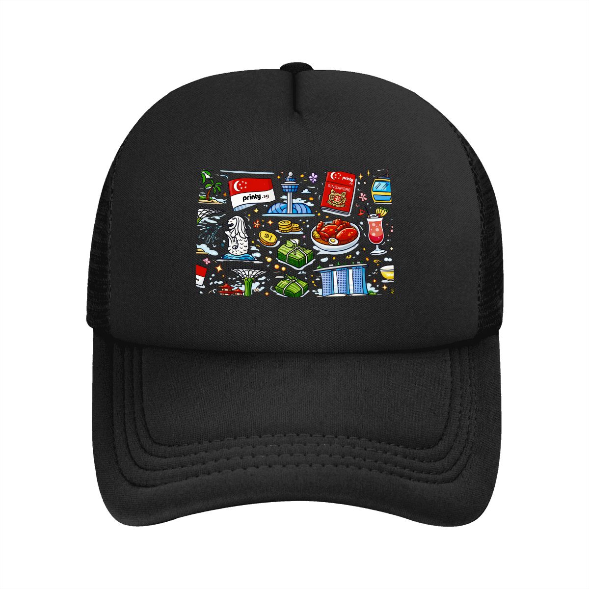 Custom Mesh Baseball Cap (Area Pattern)