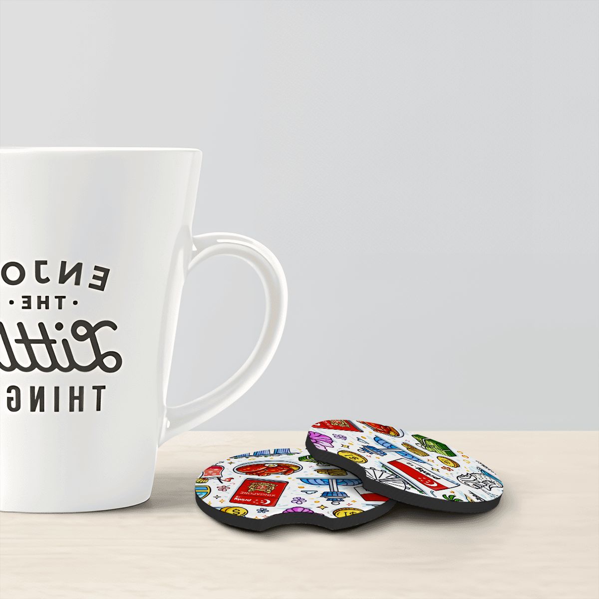 Custom Neoprene Car Coasters 2 pcs