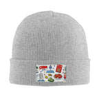 Custom Knitted Hat with Velvet Patches