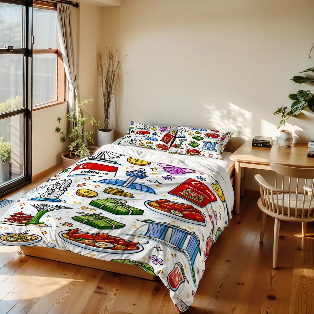 Custom Twin Duvet Cover Set 68"x86"