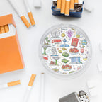 Custom Round Glass Ashtray
