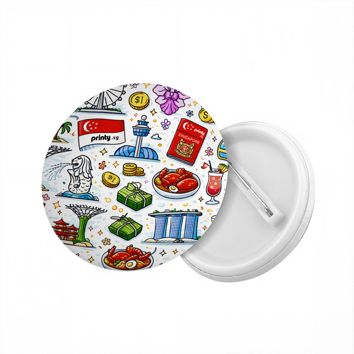 Custom Round Button Badge