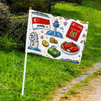 Custom Small Flags Set of 6