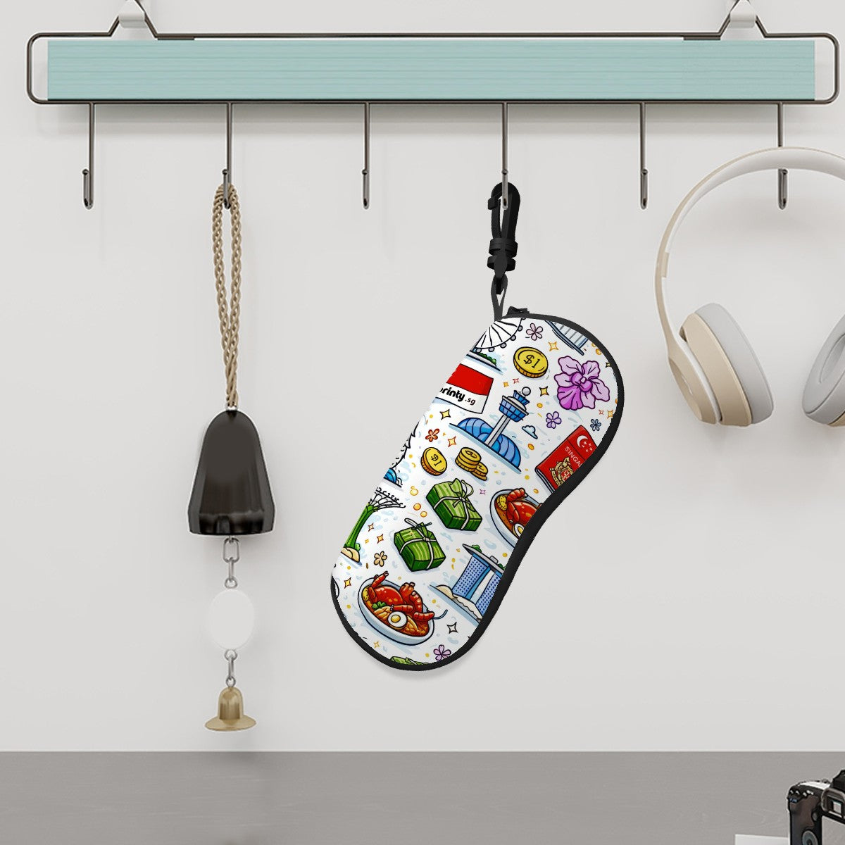 Custom Ultra Light Zipper Eyeglass Case (Vertical)