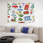 Custom Small Horizontal Lightweight Wall Tapestry for Bedroom