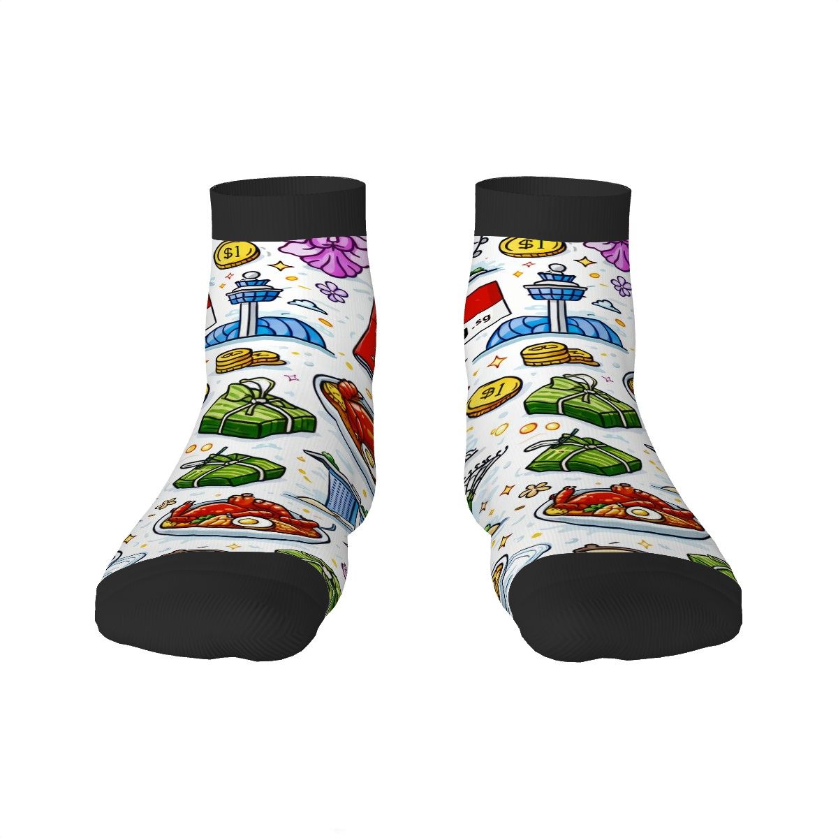 Custom Color Contrast Tube Socks