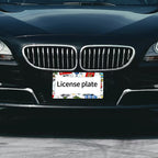 Custom 4-Hole Round License Plate Frames 2 pcs