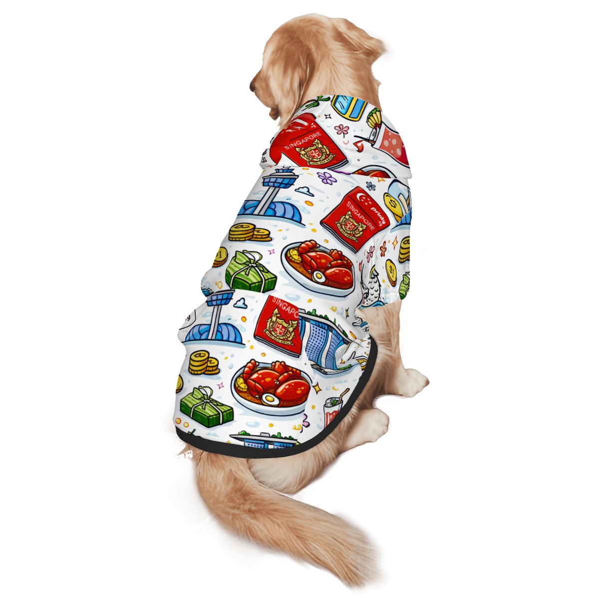 Custom Medium & Large Dog Hoodie Pet Clothes
