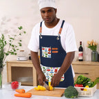 Custom Unisex Canvas Cross Back Apron with Pockets