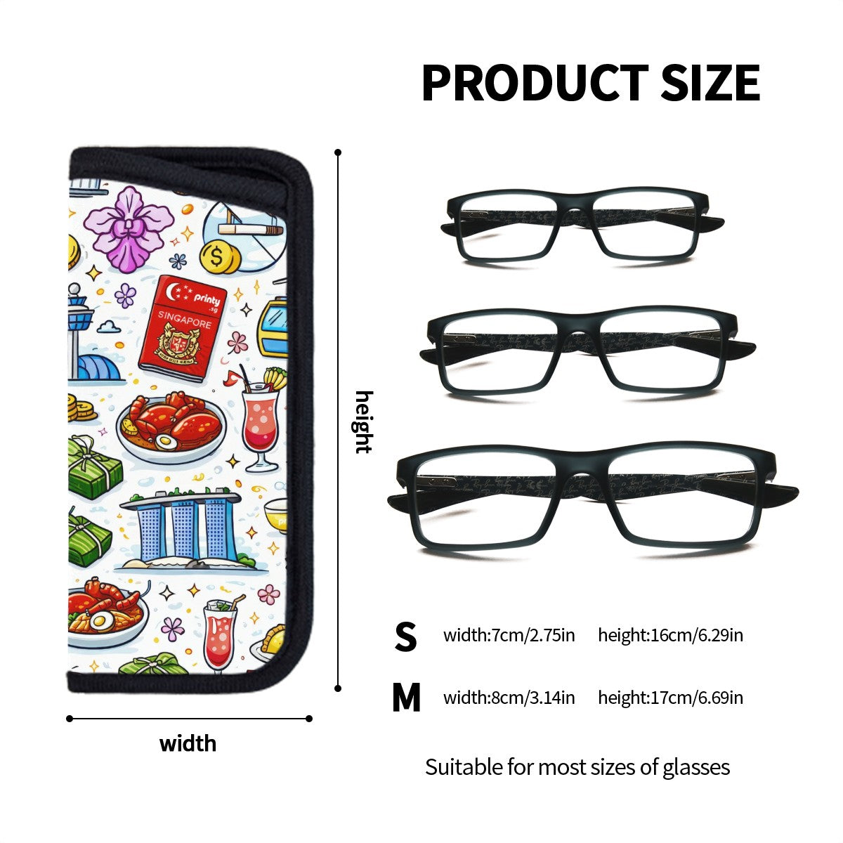 Custom Soft Eyeglasses Case