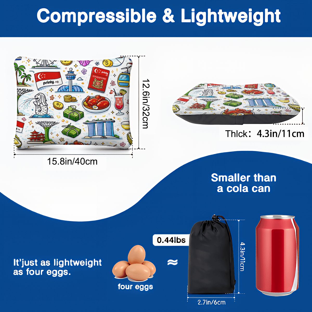 Custom Inflatable Camping Pillow