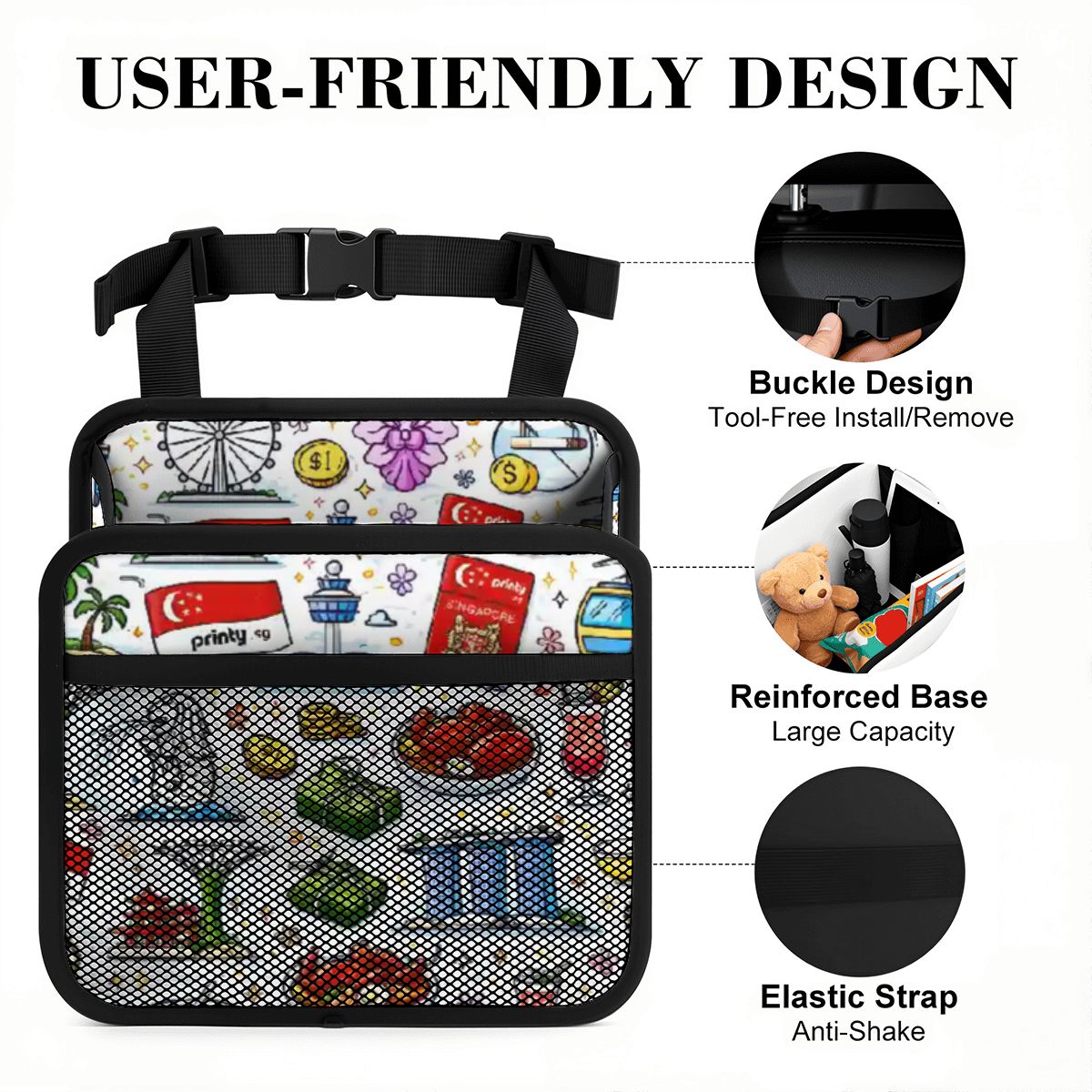Custom Car Seat Organizer