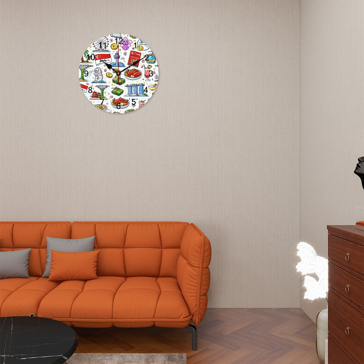 Custom PVC Wall Clock without Scale