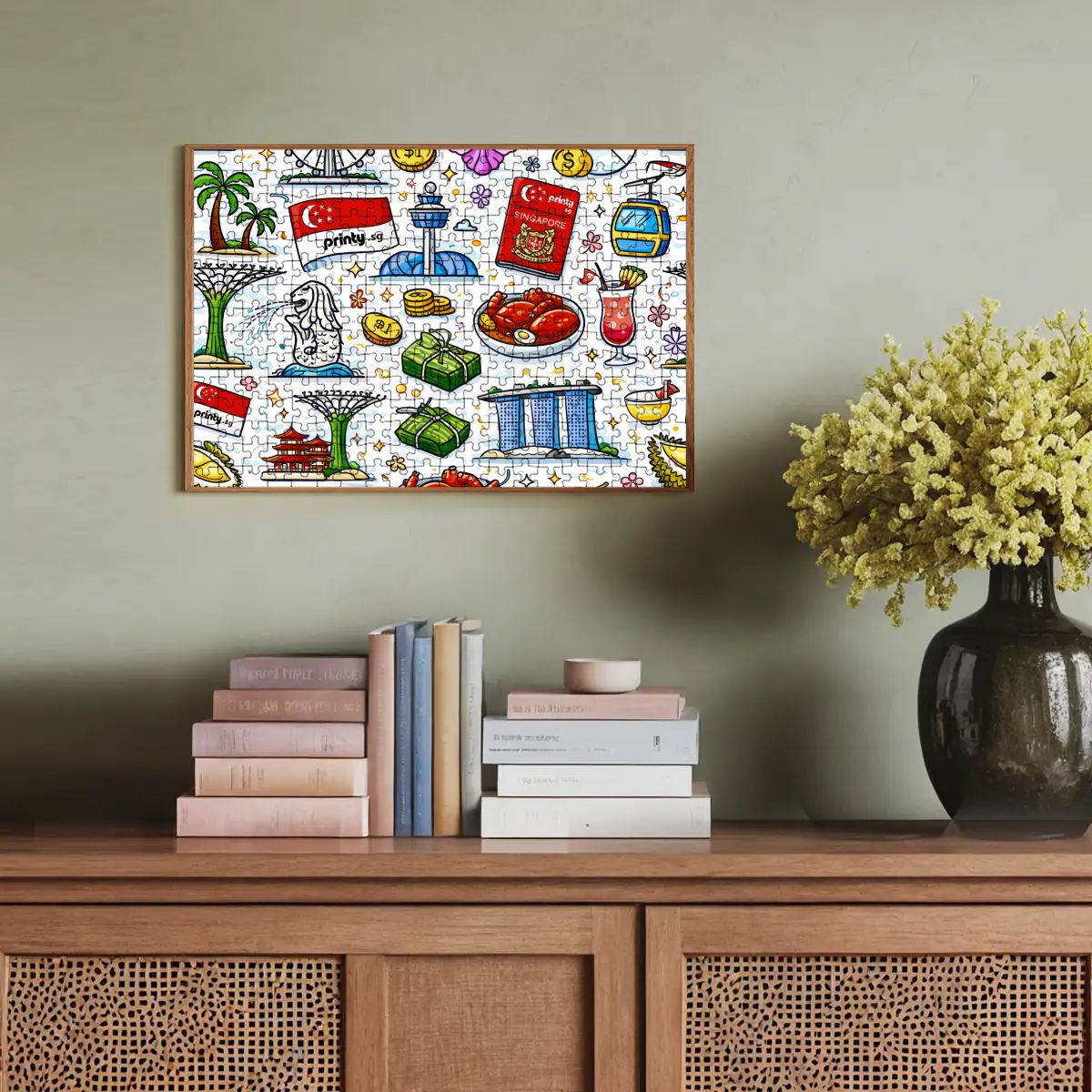 Custom Wooden Jigsaw Puzzles 300 pcs (Horizontal)